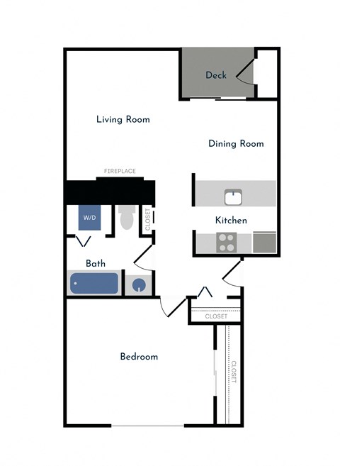 a floor plan of a house with a bedroom and a living room